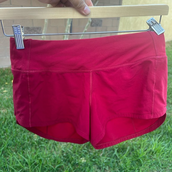 Lululemon Athletica Bright Pink Athletic Shorts (flawed) - Picture 1 of 9